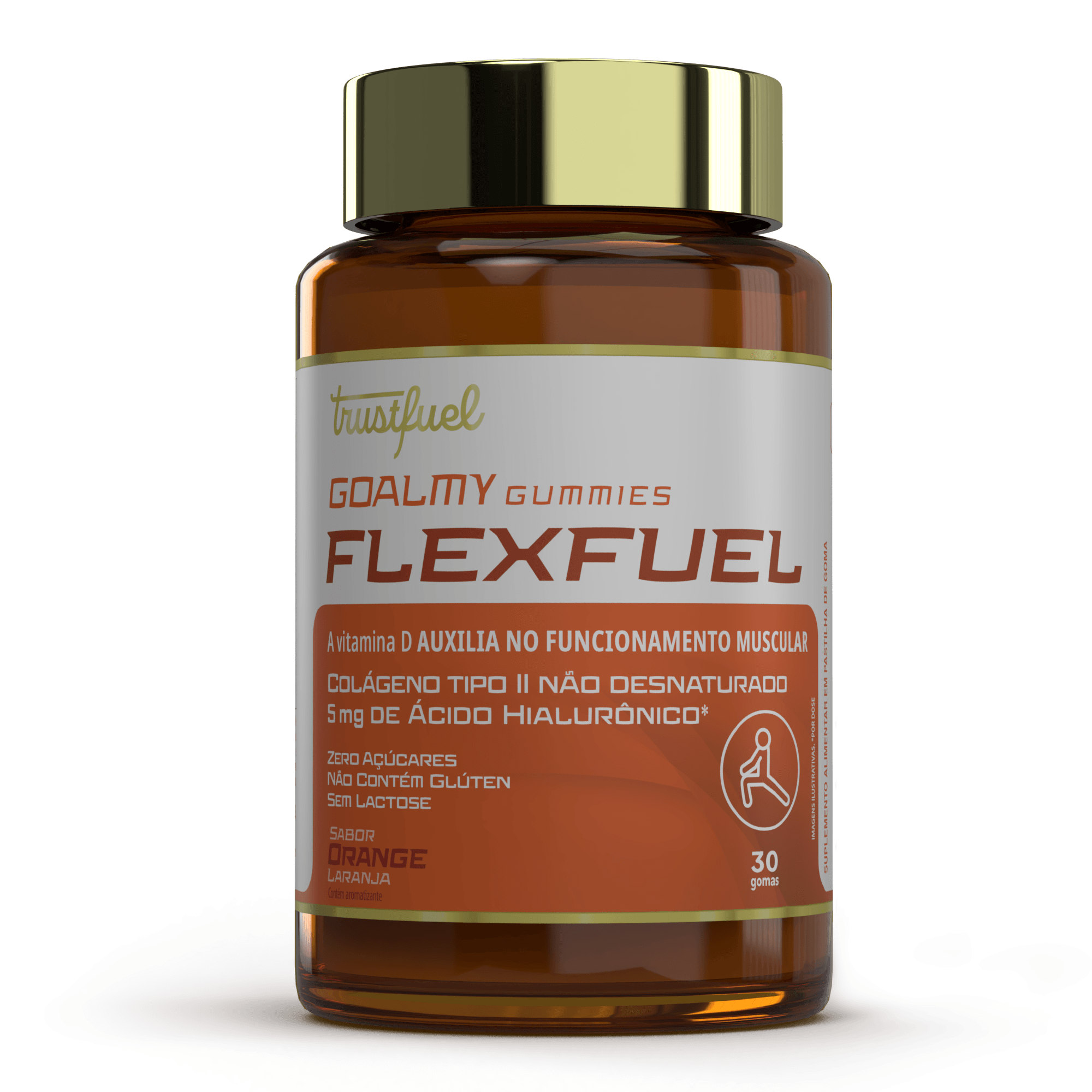 GOALMY GUMMIES FLEXFUEL - COLÁGENO, CÚRCUMA & ÁCIDO HIALURÔNICO - ORANGE