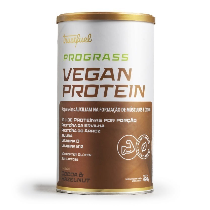 PROGRASS VEGAN PROTEIN - COCOA & HAZELNUT - 490G