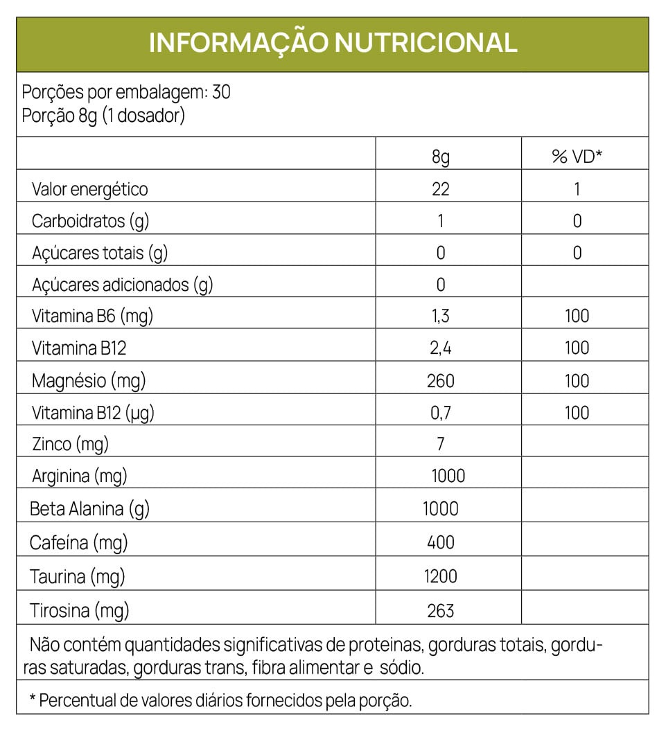 WARMUP ULTRA - PRÉ-TREINO & METABOLISMO - LEMON - 240G