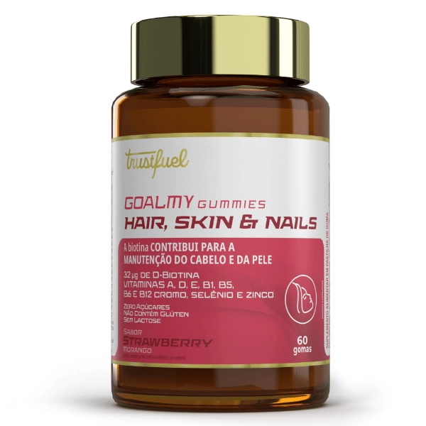 GOALMY GUMMIES HAIR,  SKIN AND NAILS - STRAWBERRY - 60 GOMAS