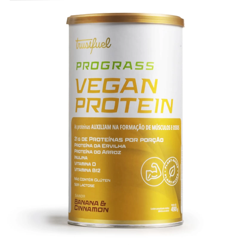 PROGRASS VEGAN PROTEIN - BANANA & CINNAMON - 490G