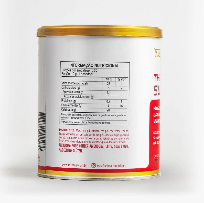 THERMO CONTROL SUPERFUEL - RED FRUITS - TERMOGÊNICO NATURAL - 300G